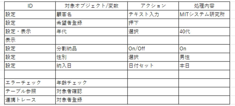 デバックツールを利用してExcelを読み込む